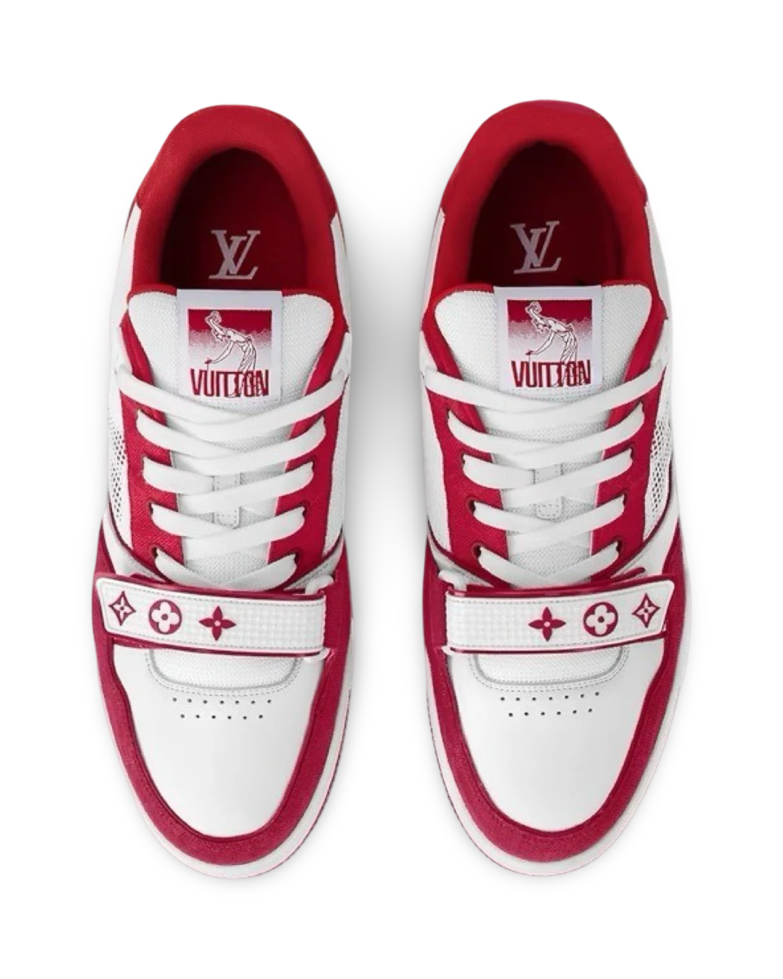 Louis Vuitton Trainer Monogram Red Denim