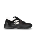 Chanel CC Logo Sneaker 'Black White'