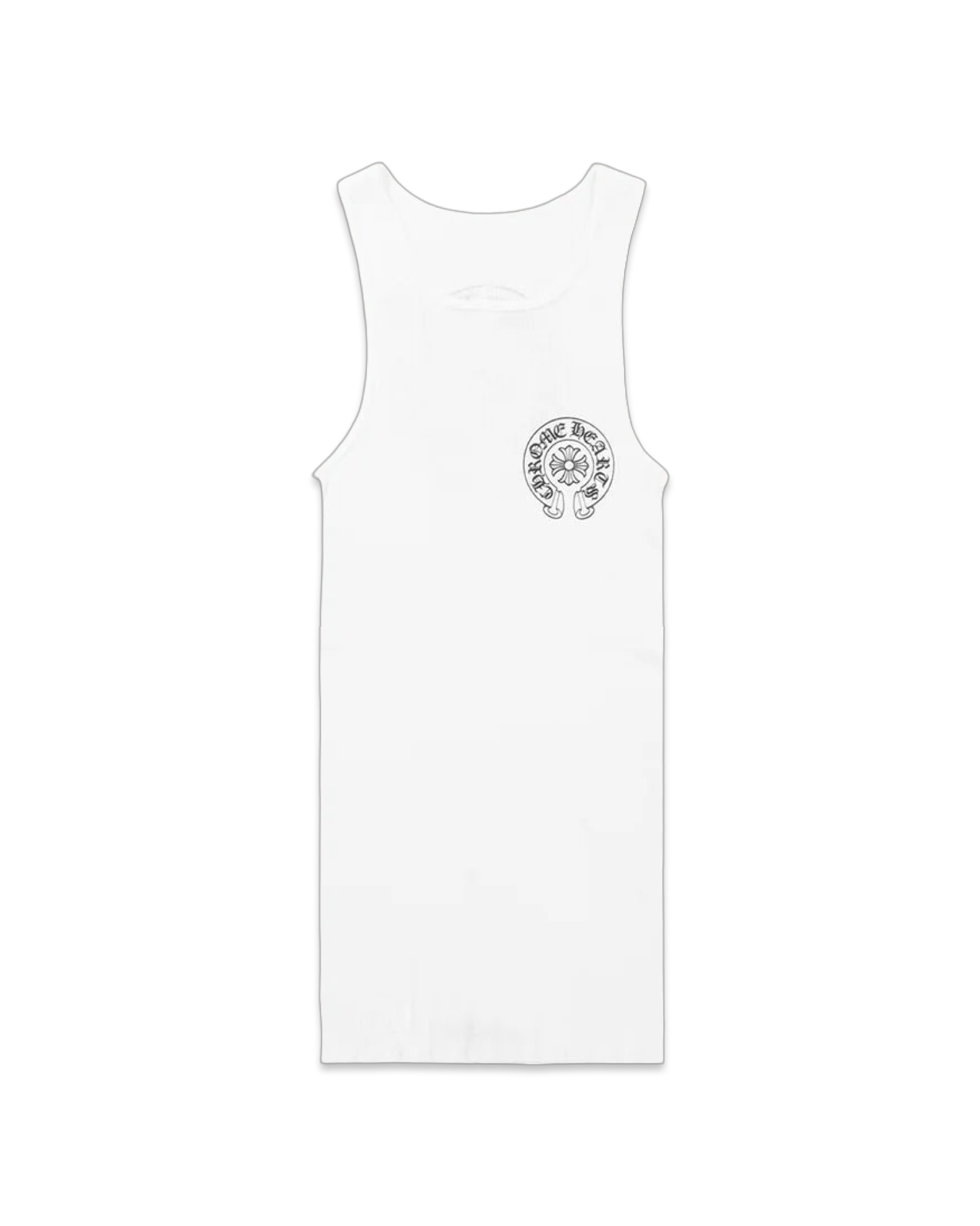 Chrome Hearts White Horseshoe Tank Top