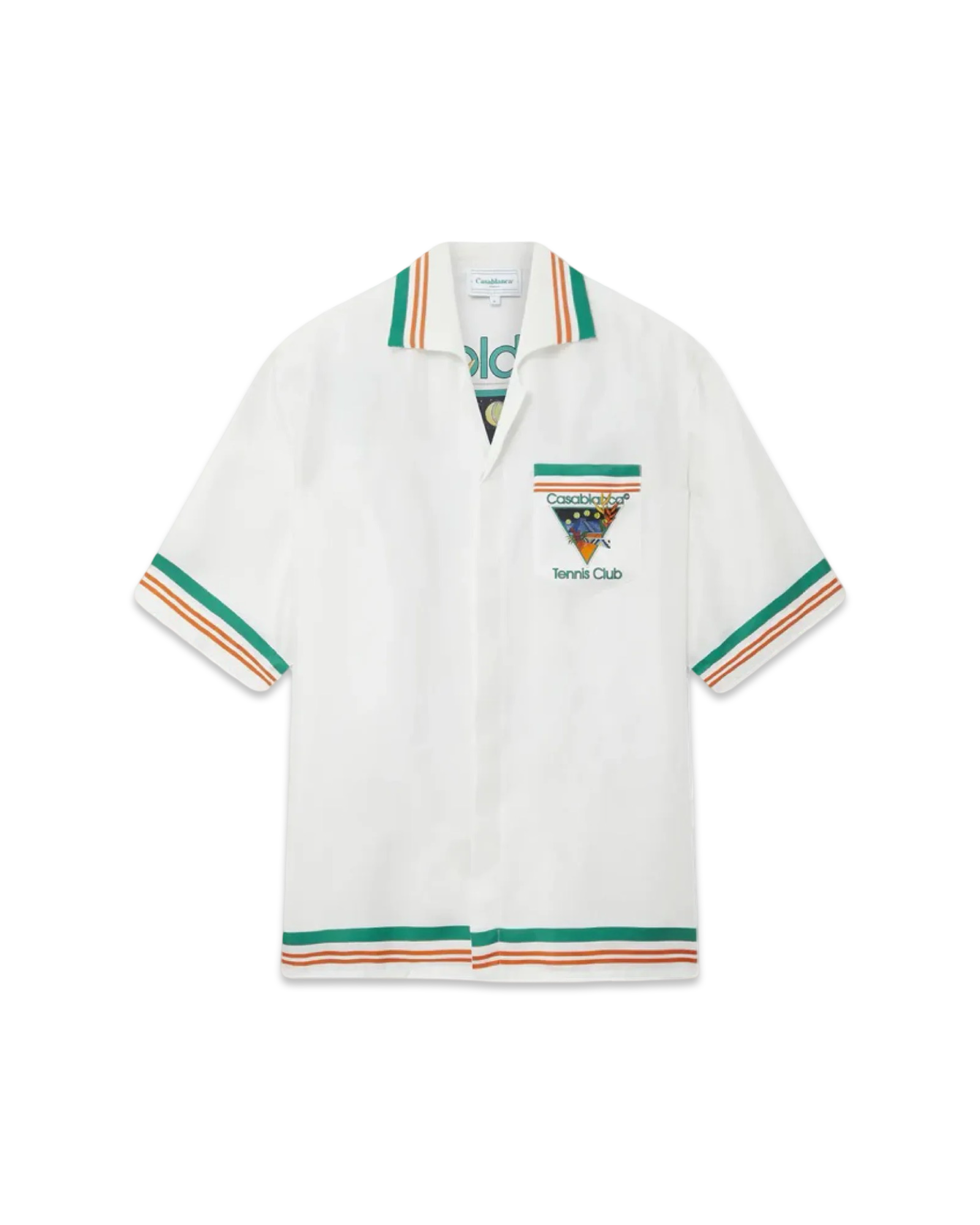 Casablanca Tennis Club Icon Silk Shirt