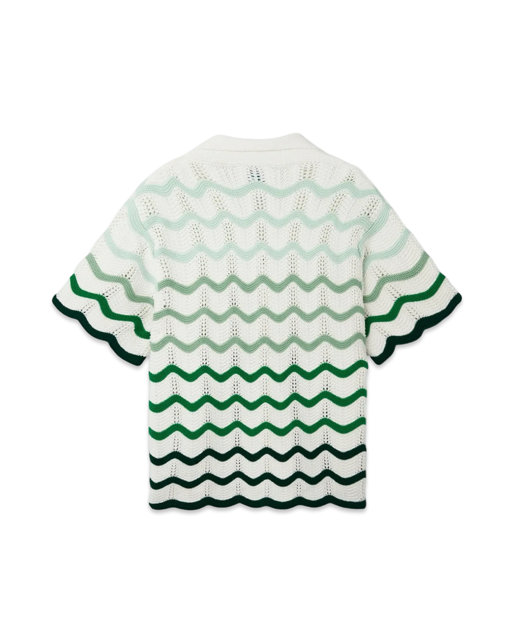 Casablanca Wavy Gradient Crochet Shirt
