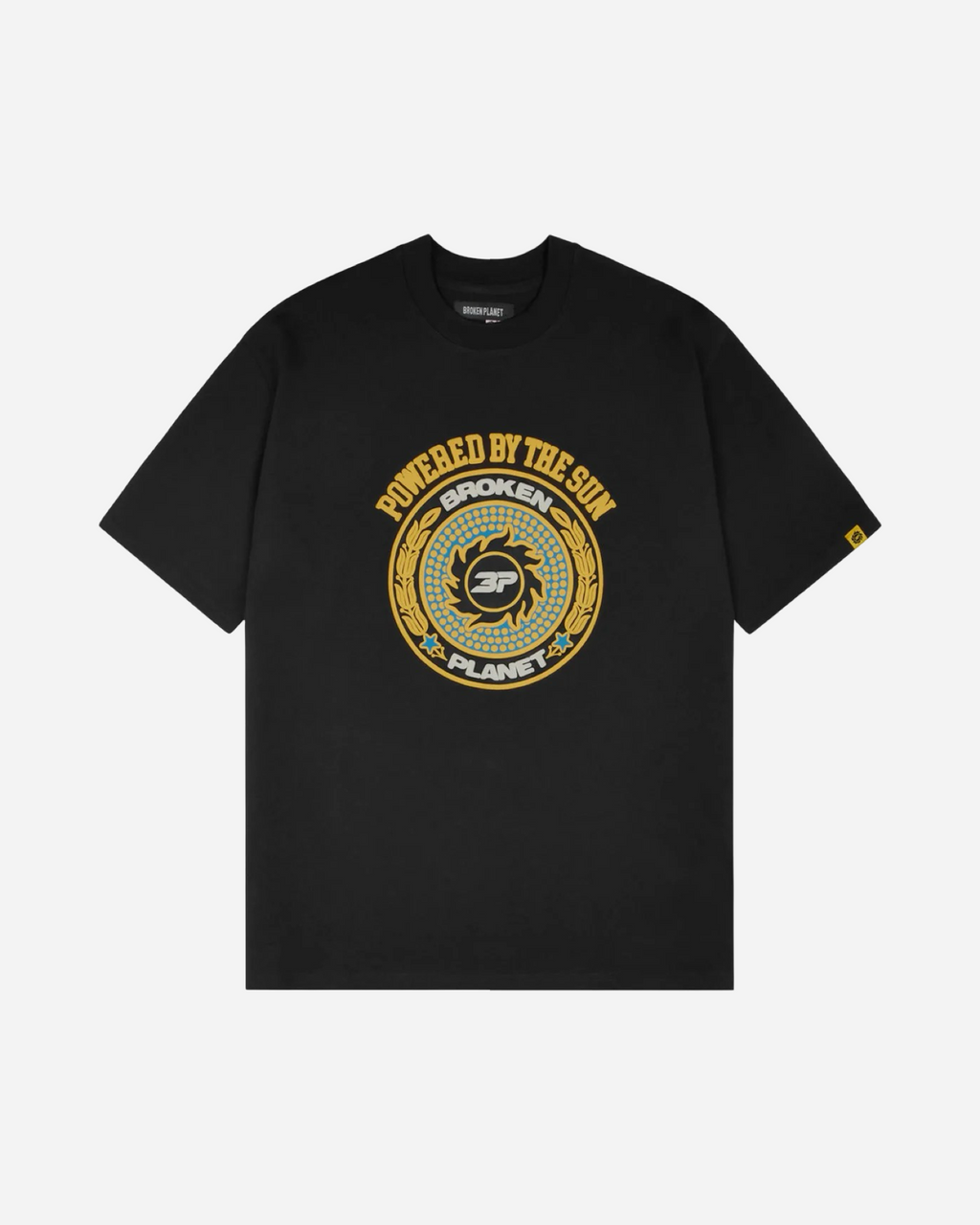 Broken Planet Powered By The Sun T-Shirt 'Midnight Black'