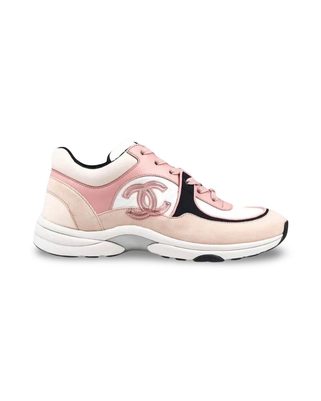Chanel CC Logo Sneaker 'Pink Black'