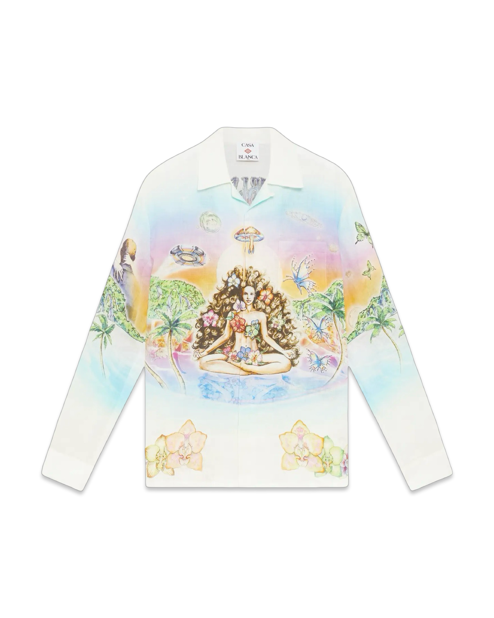Casablanca Innersense Long Sleeve Linen Shirt