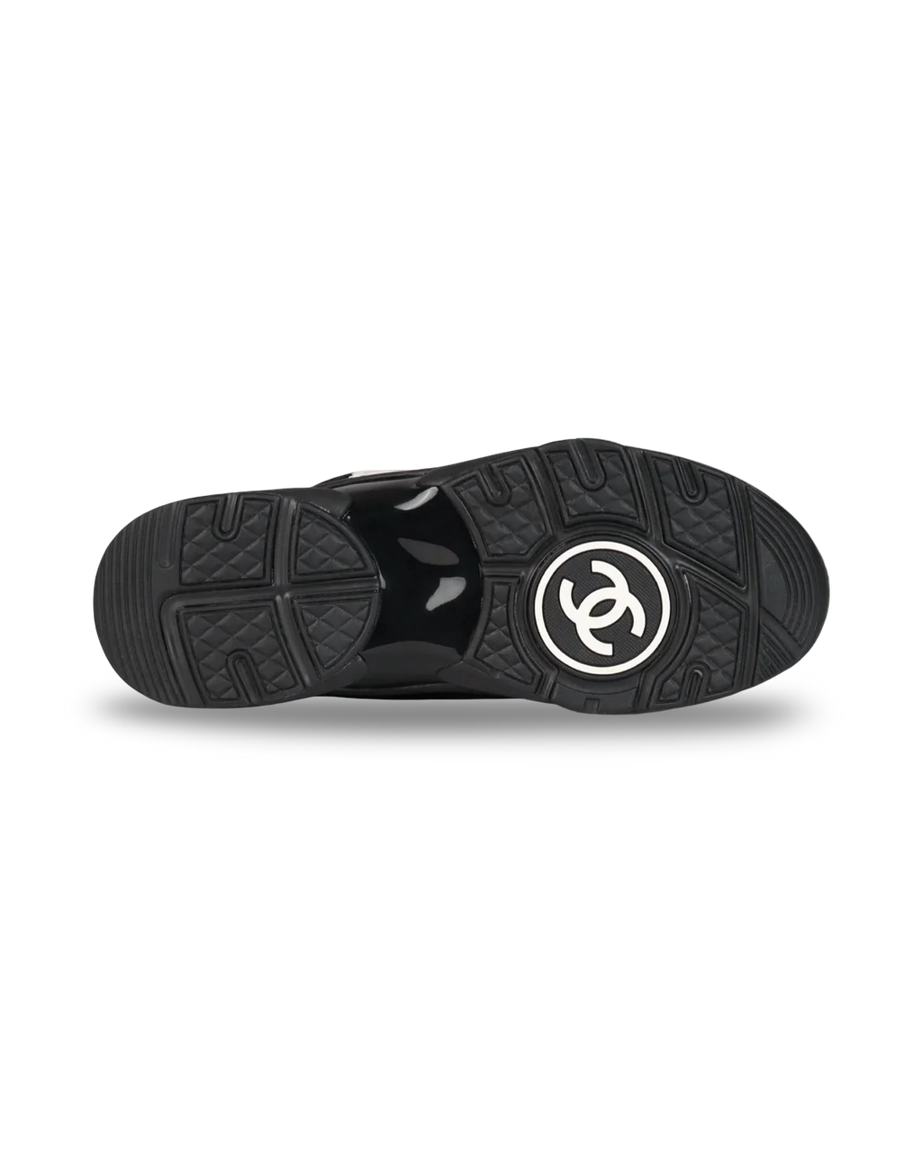 Chanel CC Logo Sneaker 'Black White'