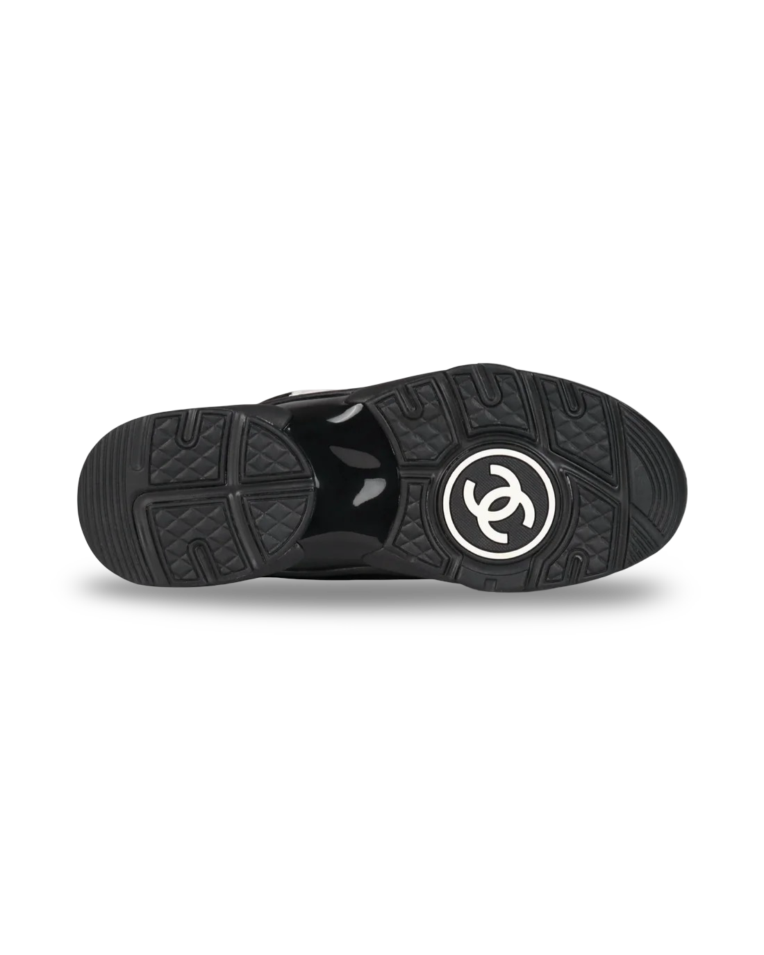 Chanel CC Logo Sneaker 'Black White'