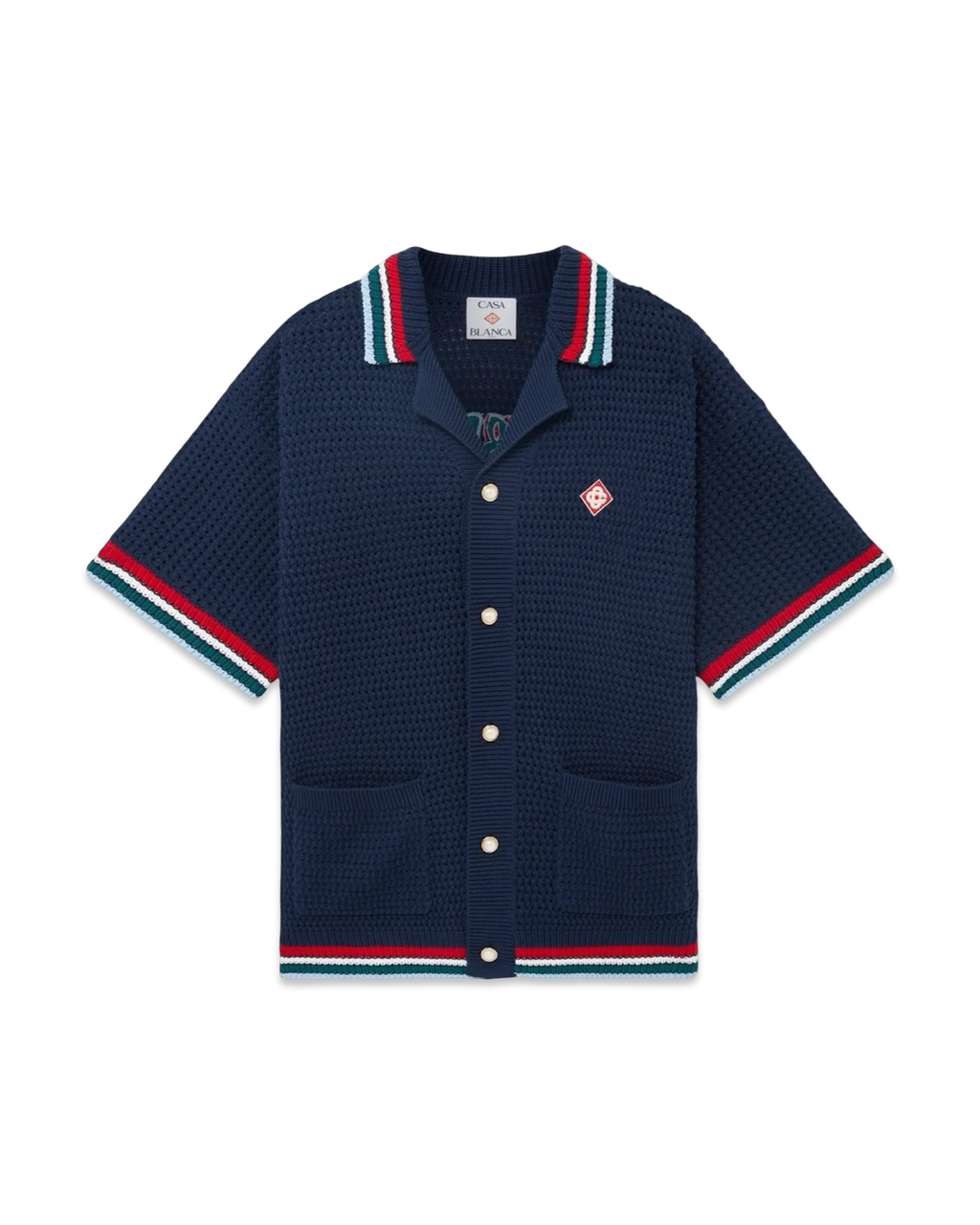 Casablanca Gothic Crochet Shirt 'Navy'