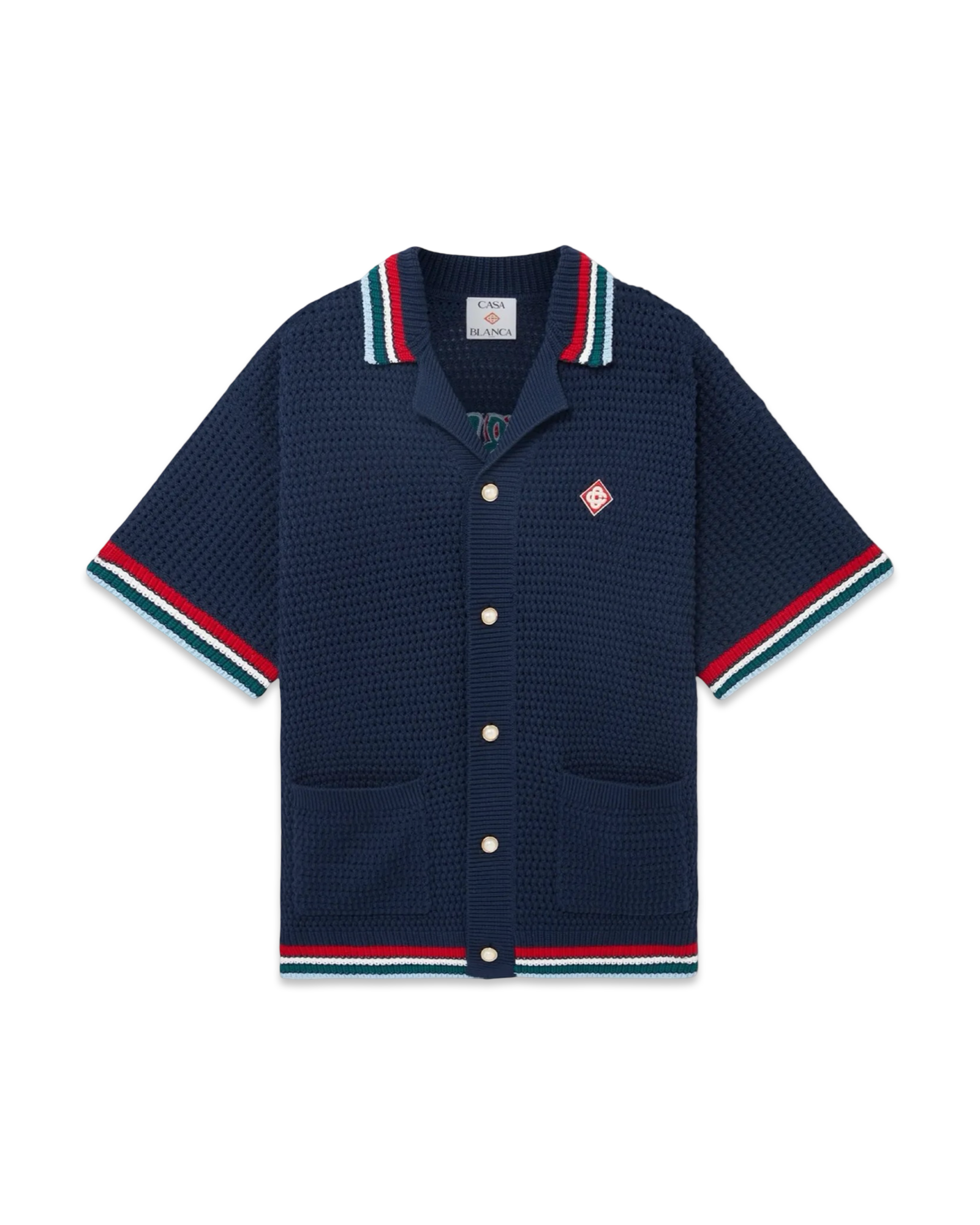 Casablanca Gothic Crochet Shirt 'Navy'