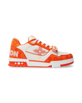 Louis Vuitton Trainer Monogram Orange Denim