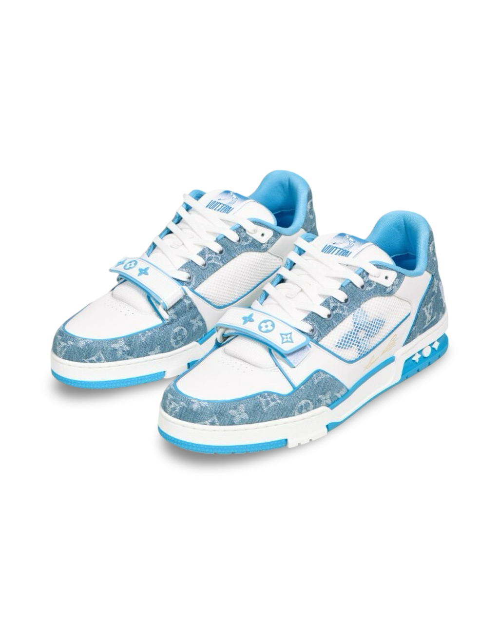 Louis Vuitton Trainer Monogram Blue Denim