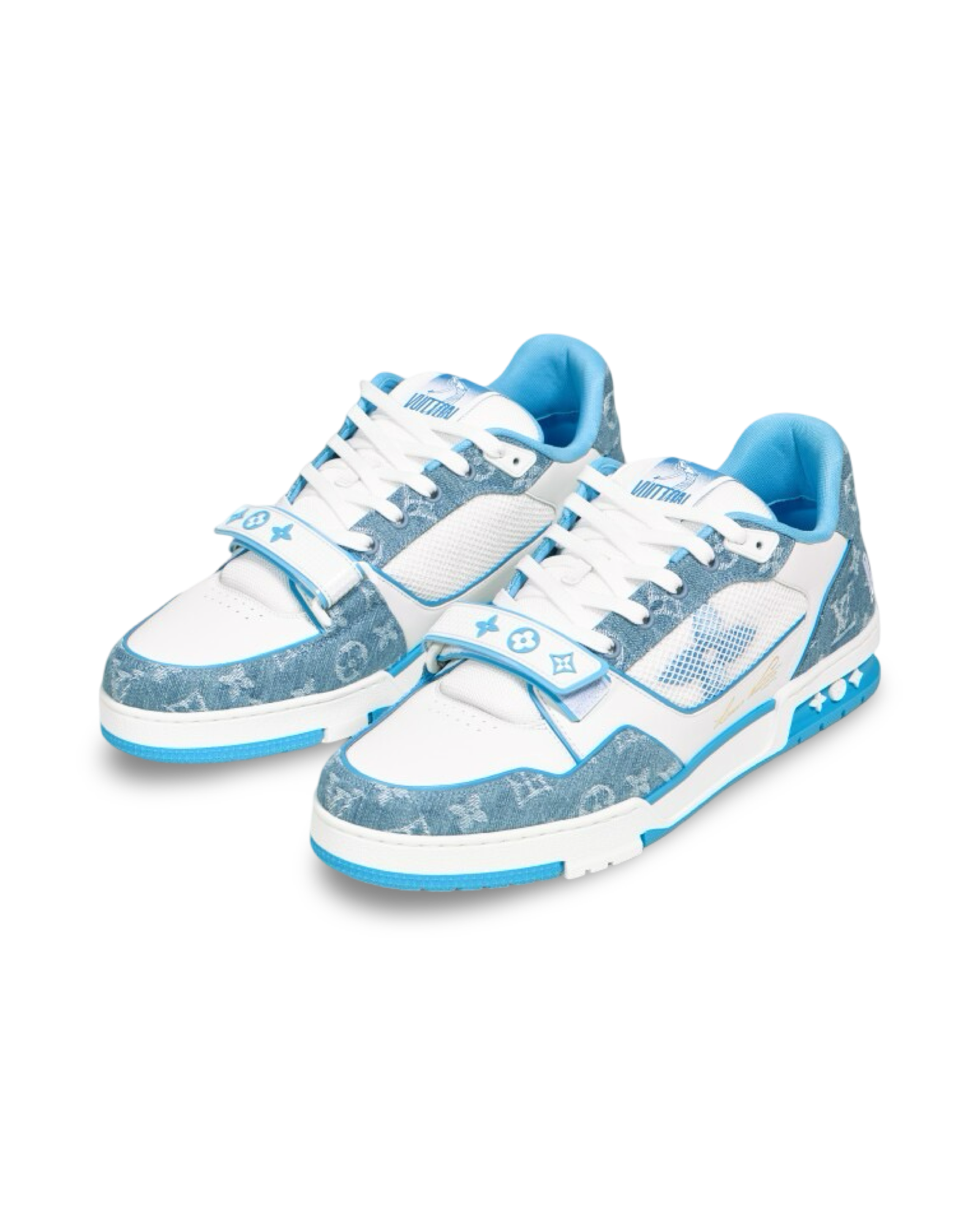 Louis Vuitton Trainer Monogram Blue Denim