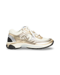 Chanel CC Logo Sneaker 'Gold Silver'