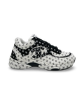 Chanel CC Logo Sneaker 'White/Black Suede'