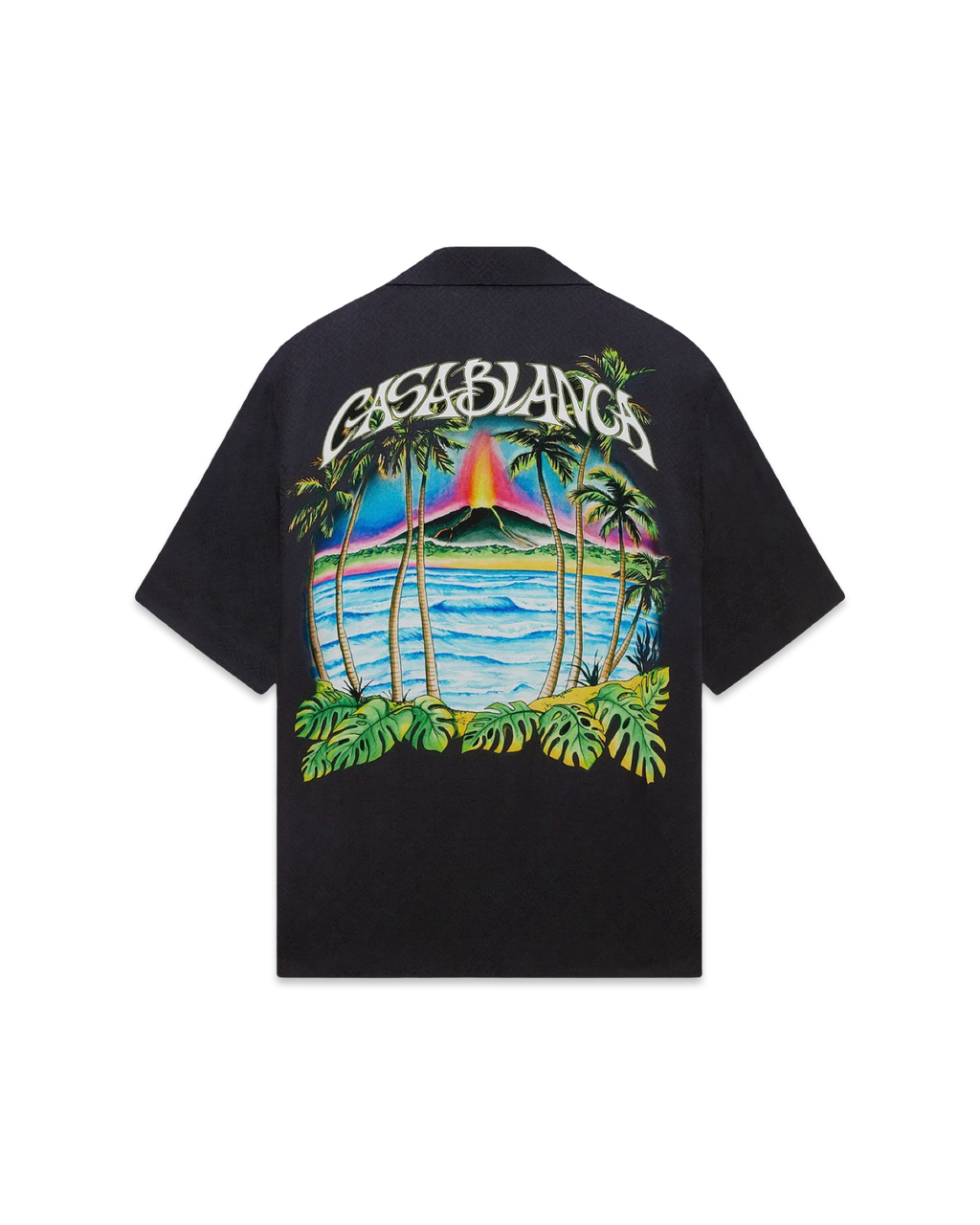 Casablanca Volcano Short Sleeve Jacquard Shirt