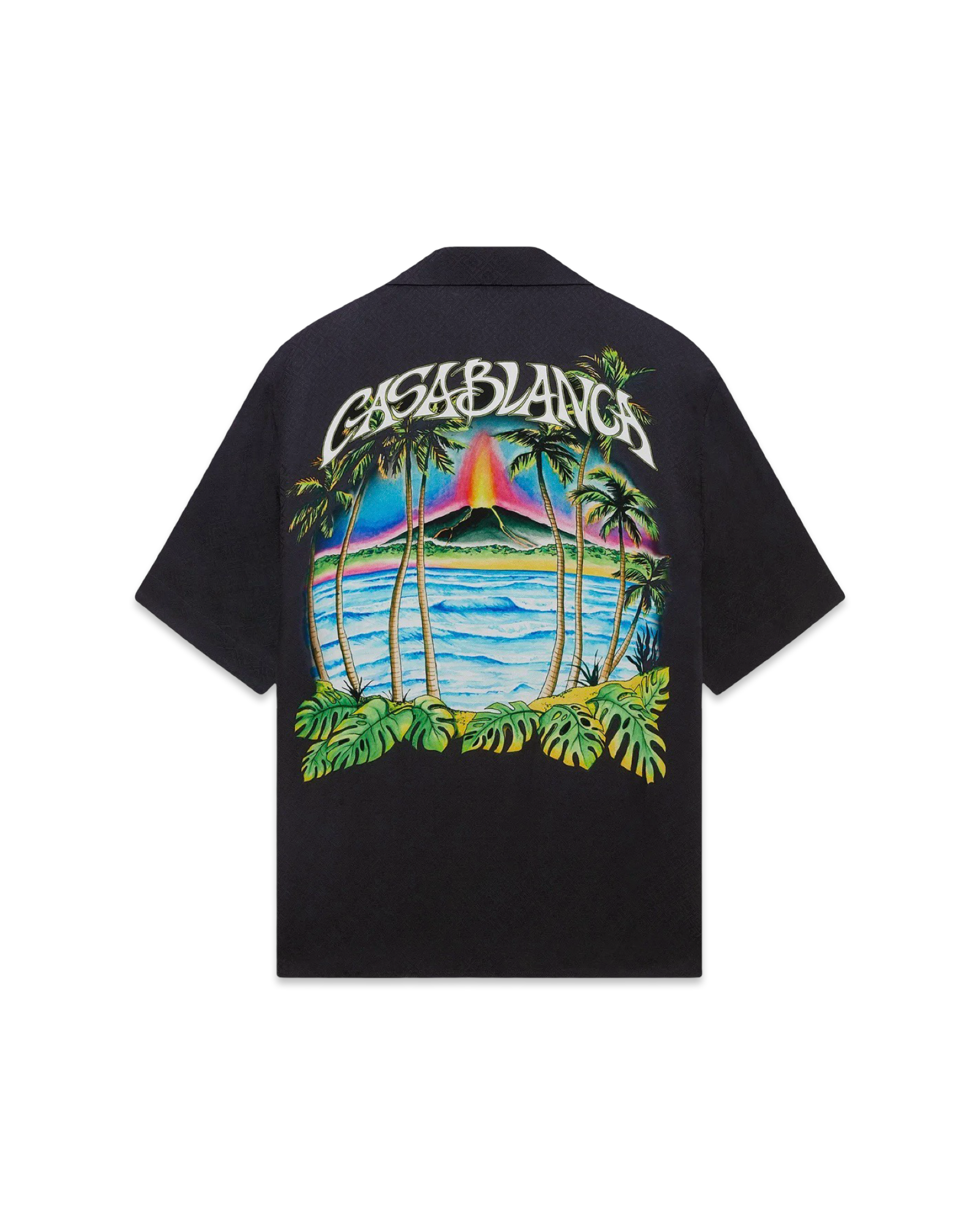 Casablanca Volcano Short Sleeve Jacquard Shirt