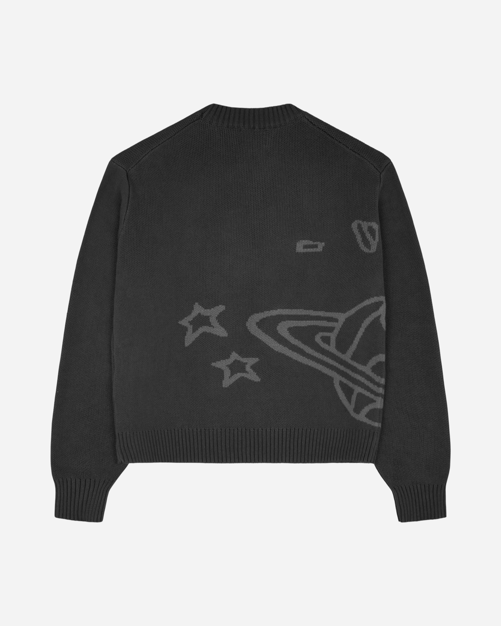 Broken Planet Knit Sweatshirt 'Midnight Black'