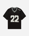 Broken Planet Football Jersey 'Black/Silver'