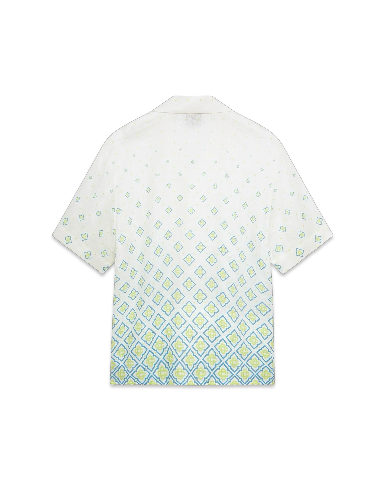 Casablanca Degrade Monogram Short Sleeve Linen Shirt