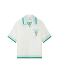 Casablanca Metaphysical Tennis Icon Short Sleeve Silk Shirt