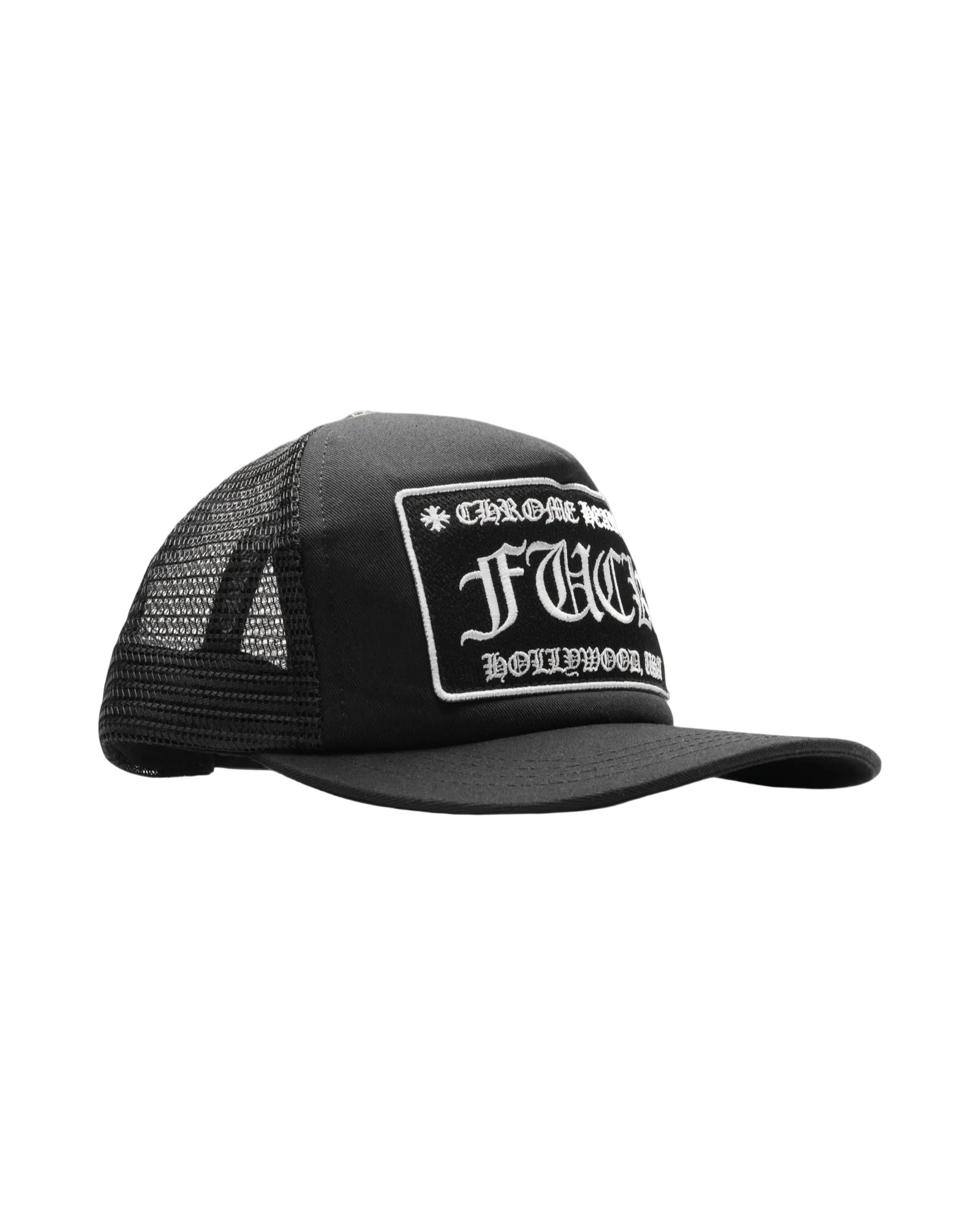 Chrome Hearts CH Hollywood Trucker Hat 'Black'