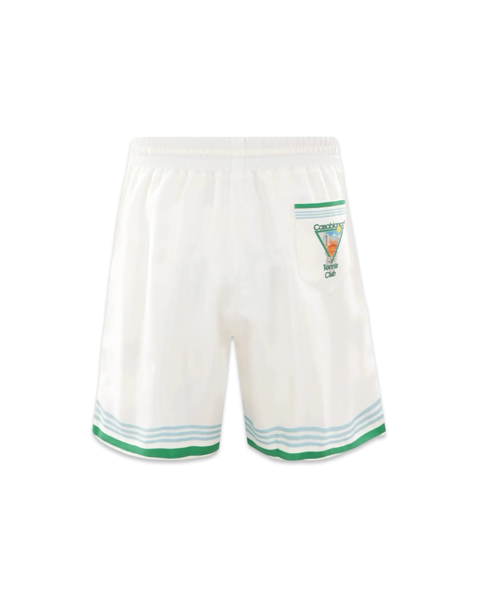 Casablanca Metaphysical Tennis Icon Silk Shorts