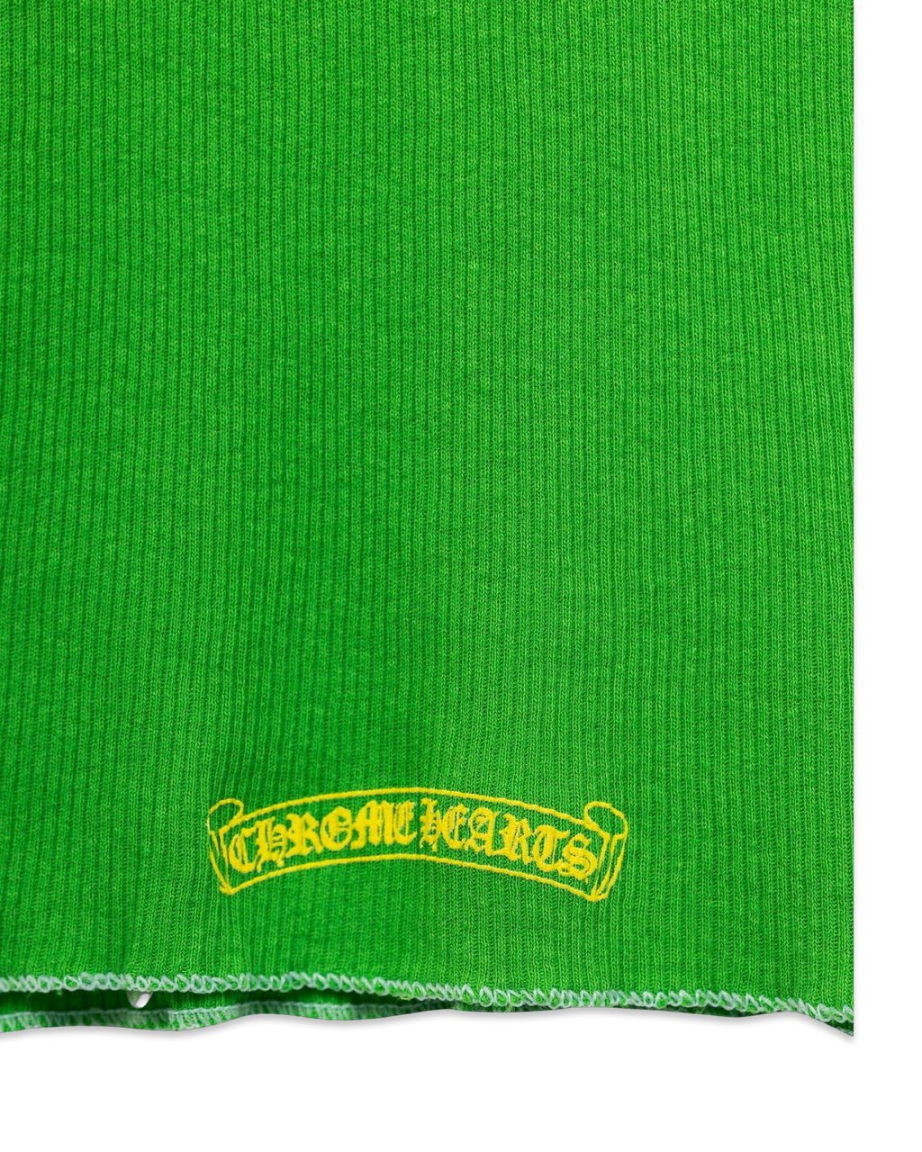 Chrome Hearts Green T-Bar Script Rib Tank Top