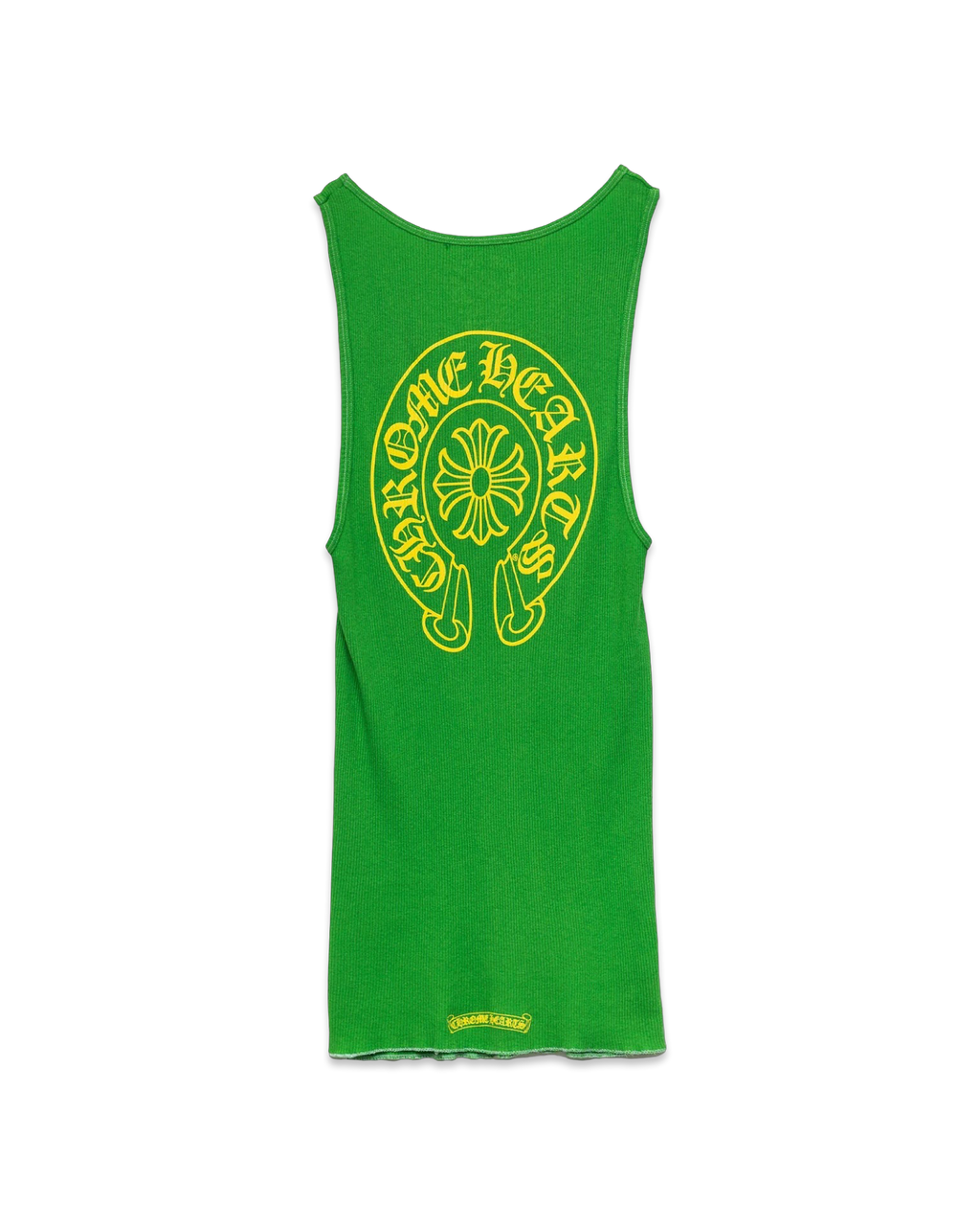 Chrome Hearts Green T-Bar Script Rib Tank Top