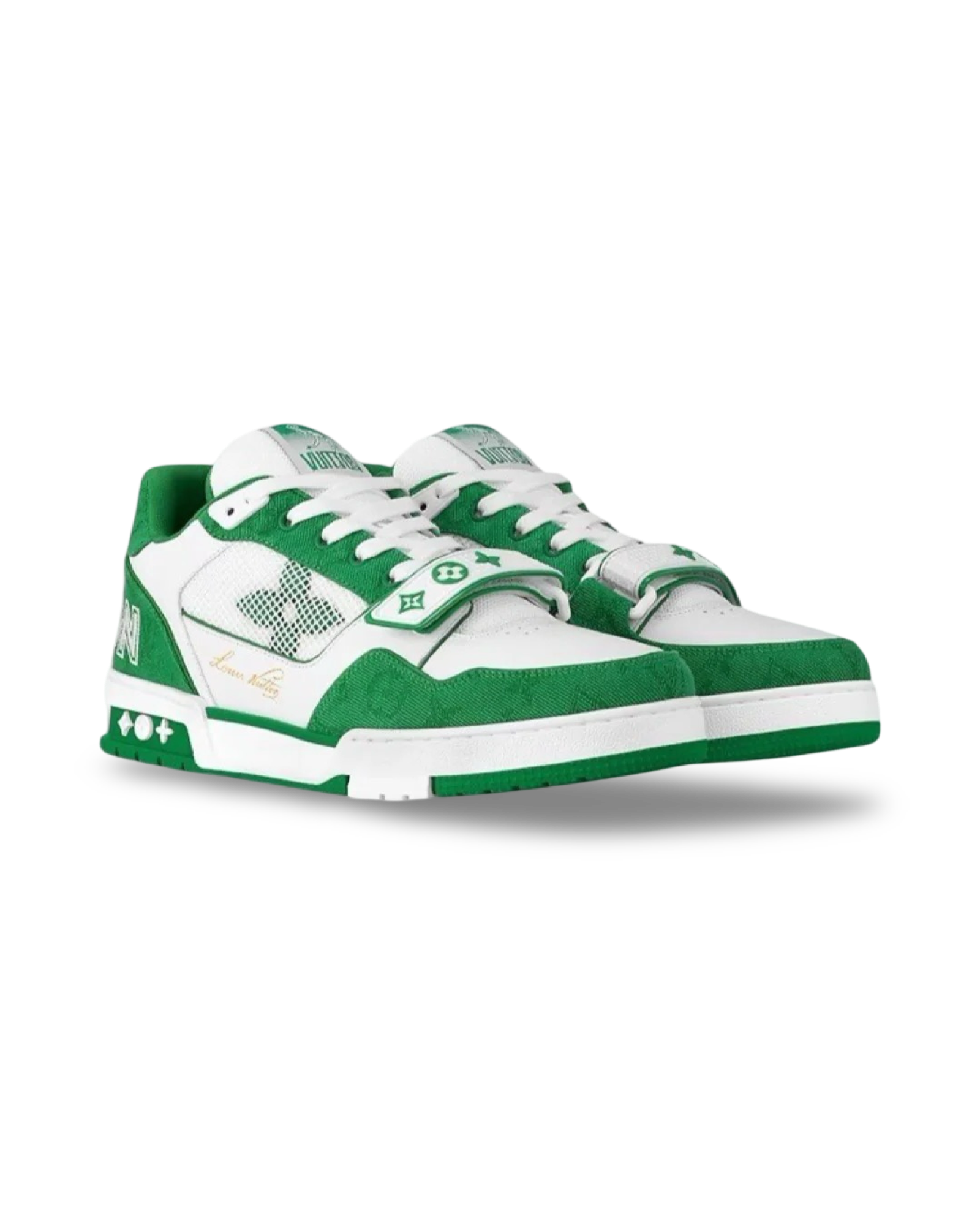 Louis Vuitton Trainer Monogram Green Denim