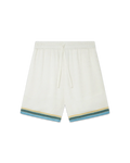 Casablanca Way Silk Shorts 'White'