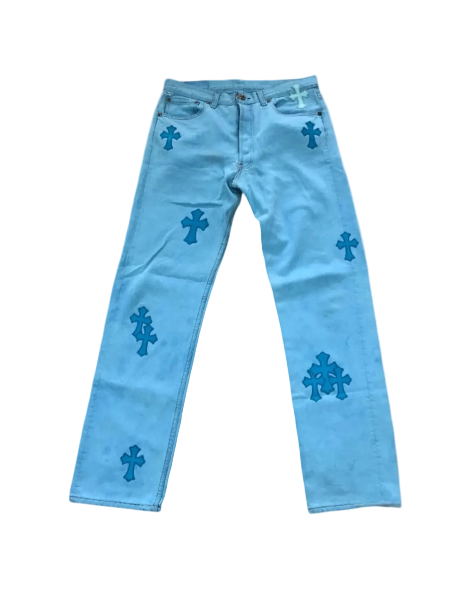 Chrome Hearts x Drake Levi's Cross Patch Denim (Miami Exclusive) 'Blue'