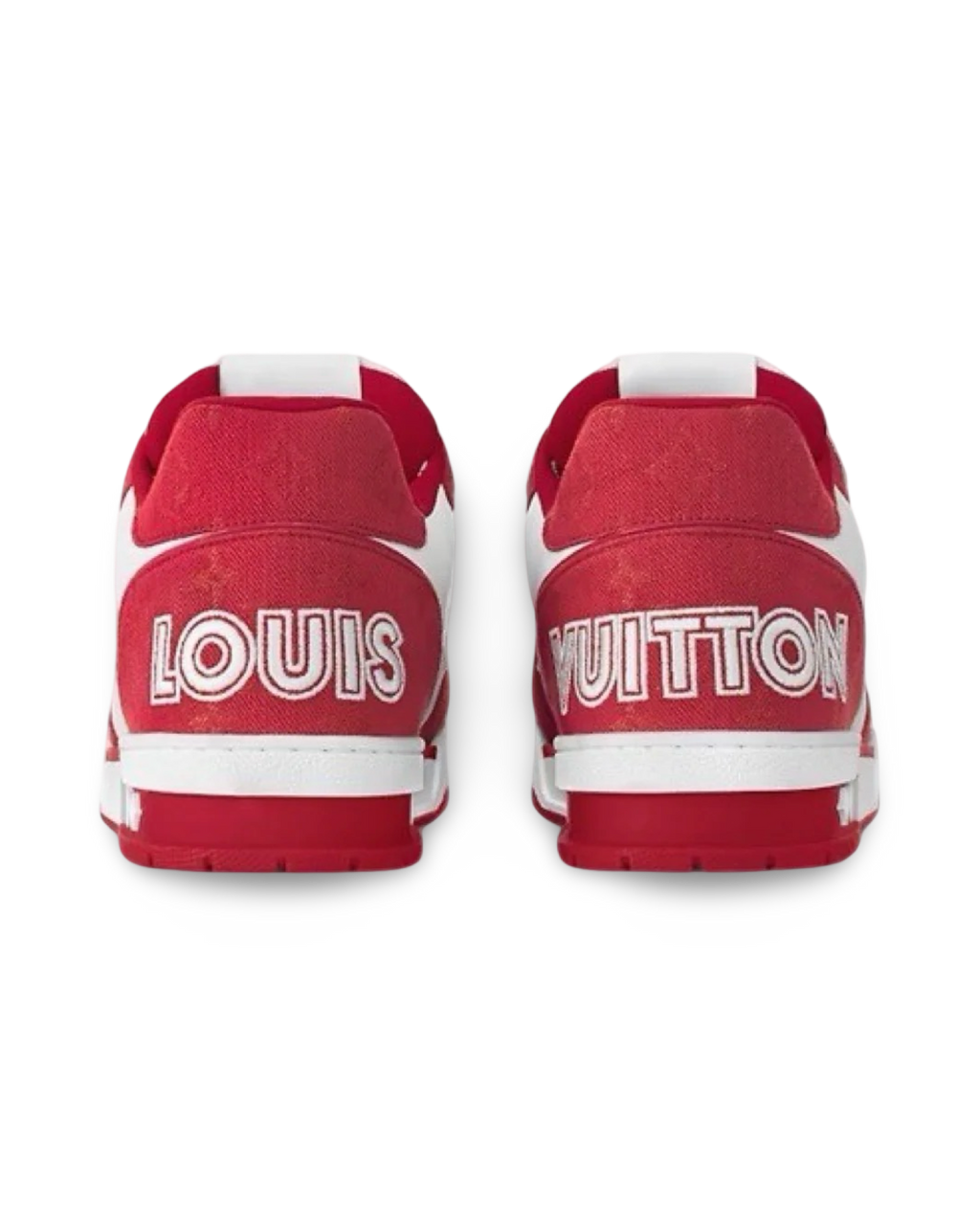 Louis Vuitton Trainer Monogram Red Denim