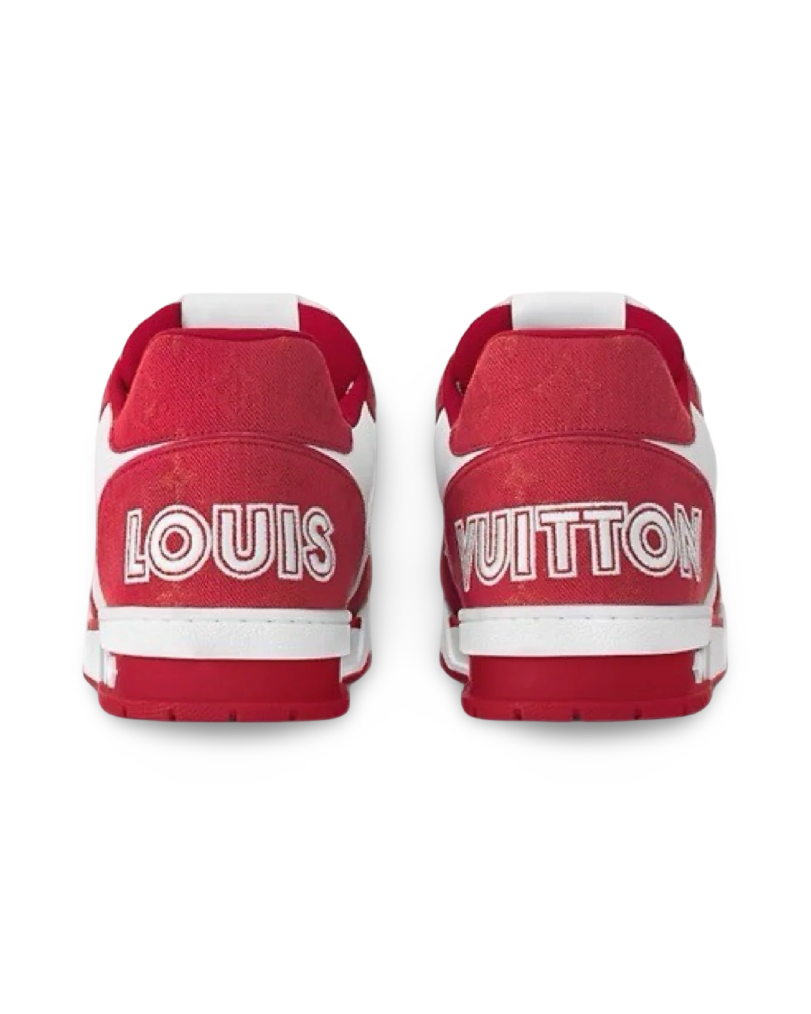 Louis Vuitton Trainer Monogram Red Denim
