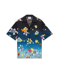 Casablanca Collage D'Icones Graphiques Short Sleeve Silk Shirt