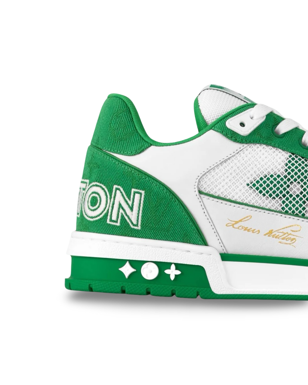 Louis Vuitton Trainer Monogram Green Denim