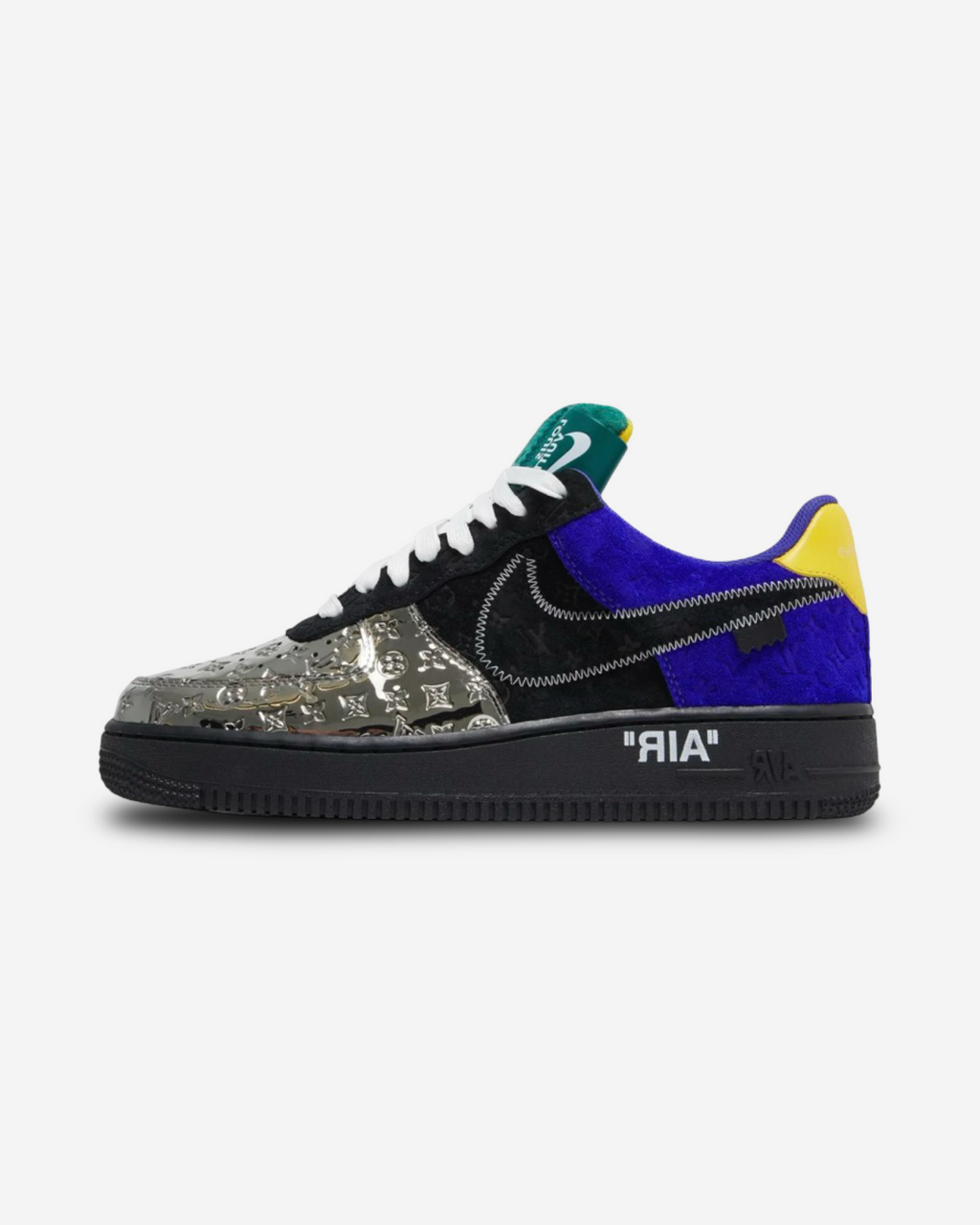 Nike Air Force 1 Low x Louis Vuitton 'Black Metallic Silver'