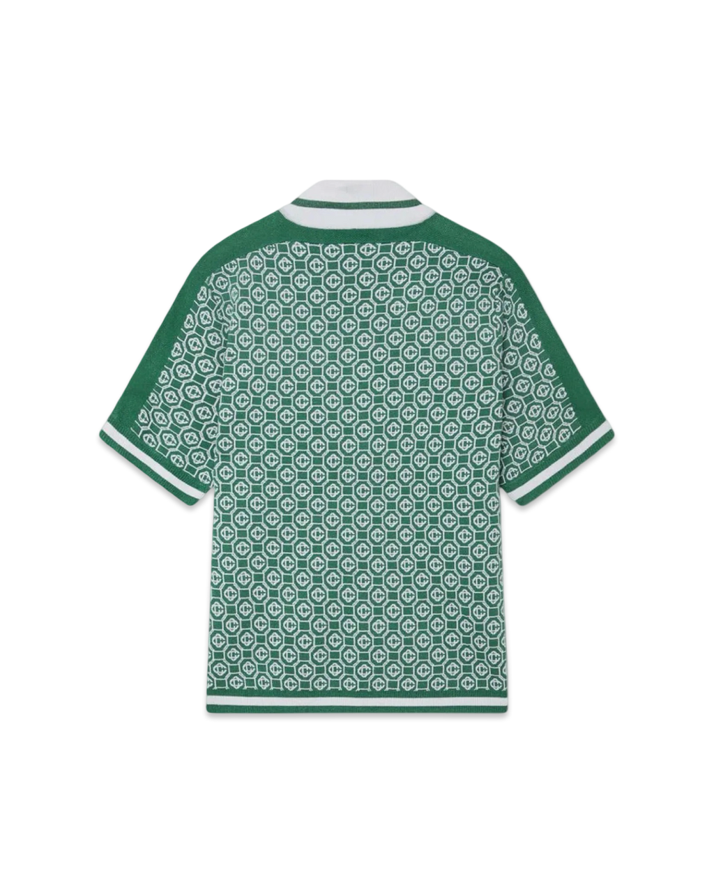 Casablanca Jacquard Monogram Polo Shirt