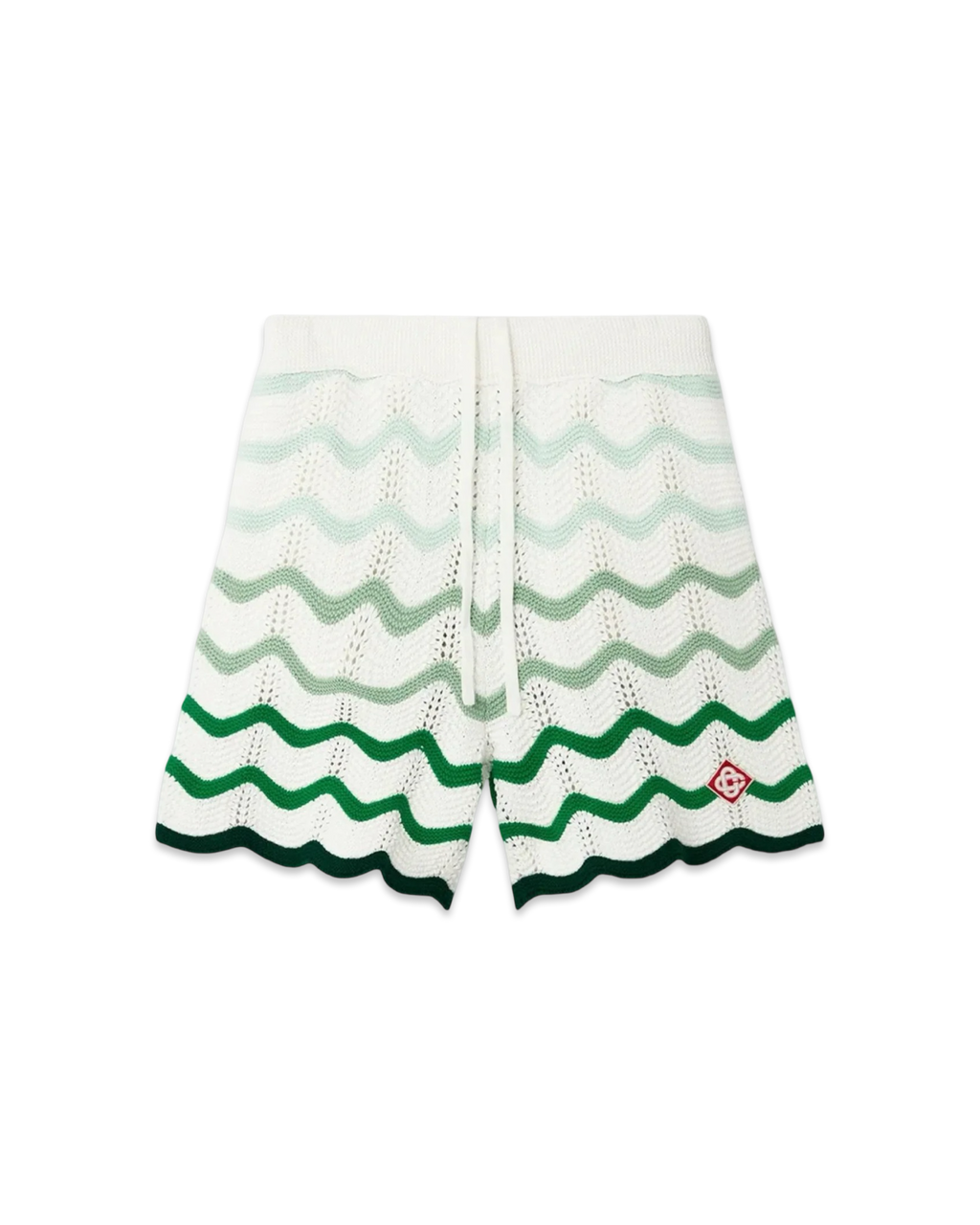 Casablanca Wavy Gradient Crochet Shorts