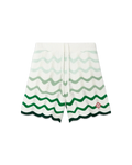 Casablanca Wavy Gradient Crochet Shorts