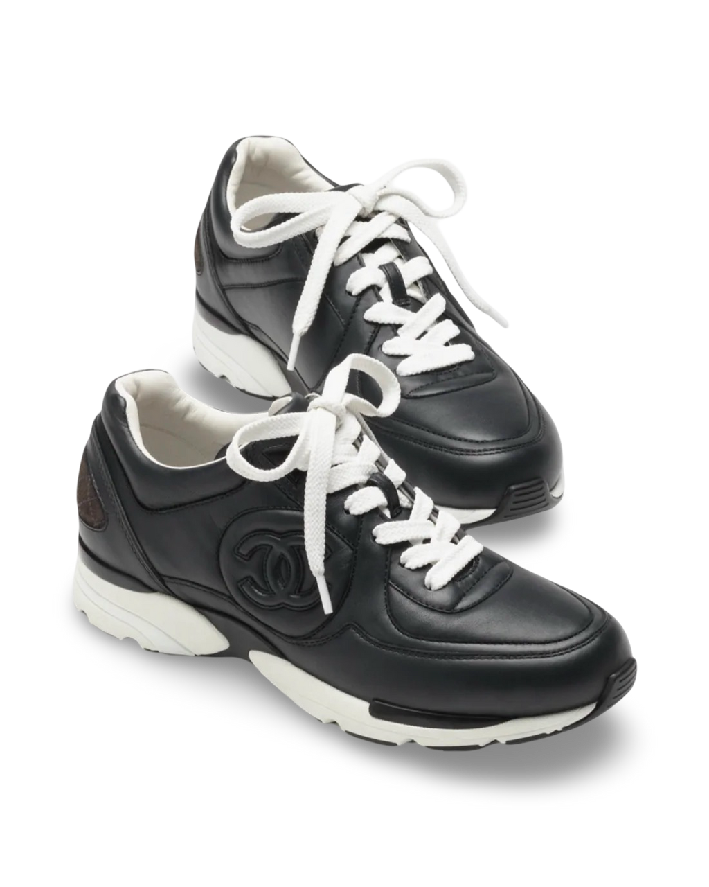 Chanel CC Logo Sneaker 'Calfskin Dark Grey'