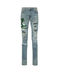 Amiri Snake Patch Embroidered Jeans