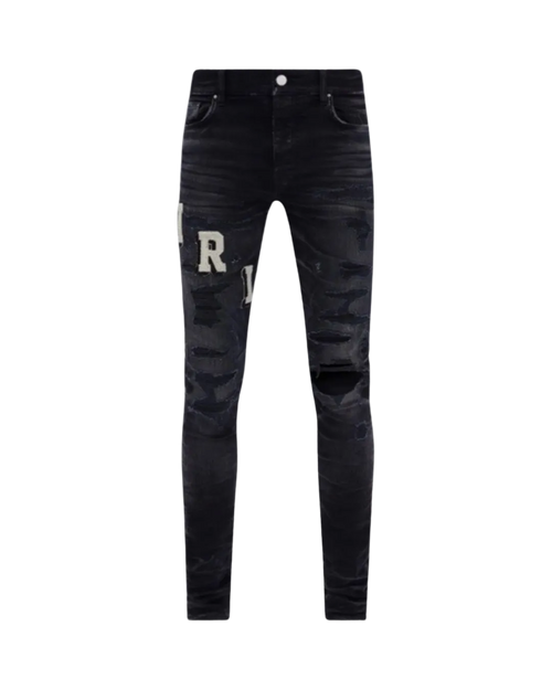 AMIRI Varsity Ripped Jeans 'Black'