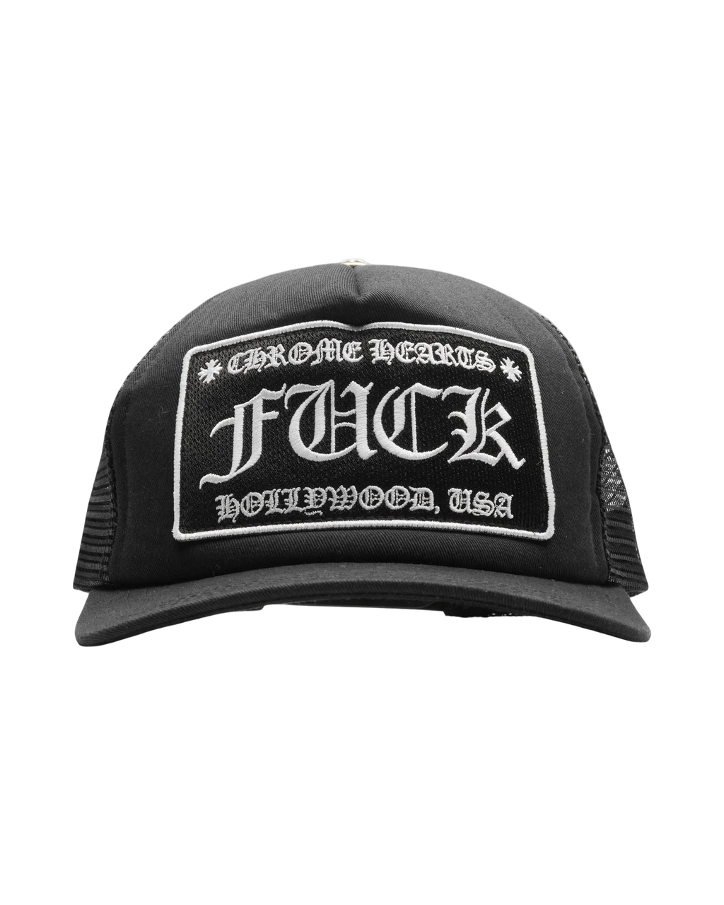 Chrome Hearts CH Hollywood Trucker Hat 'Black'