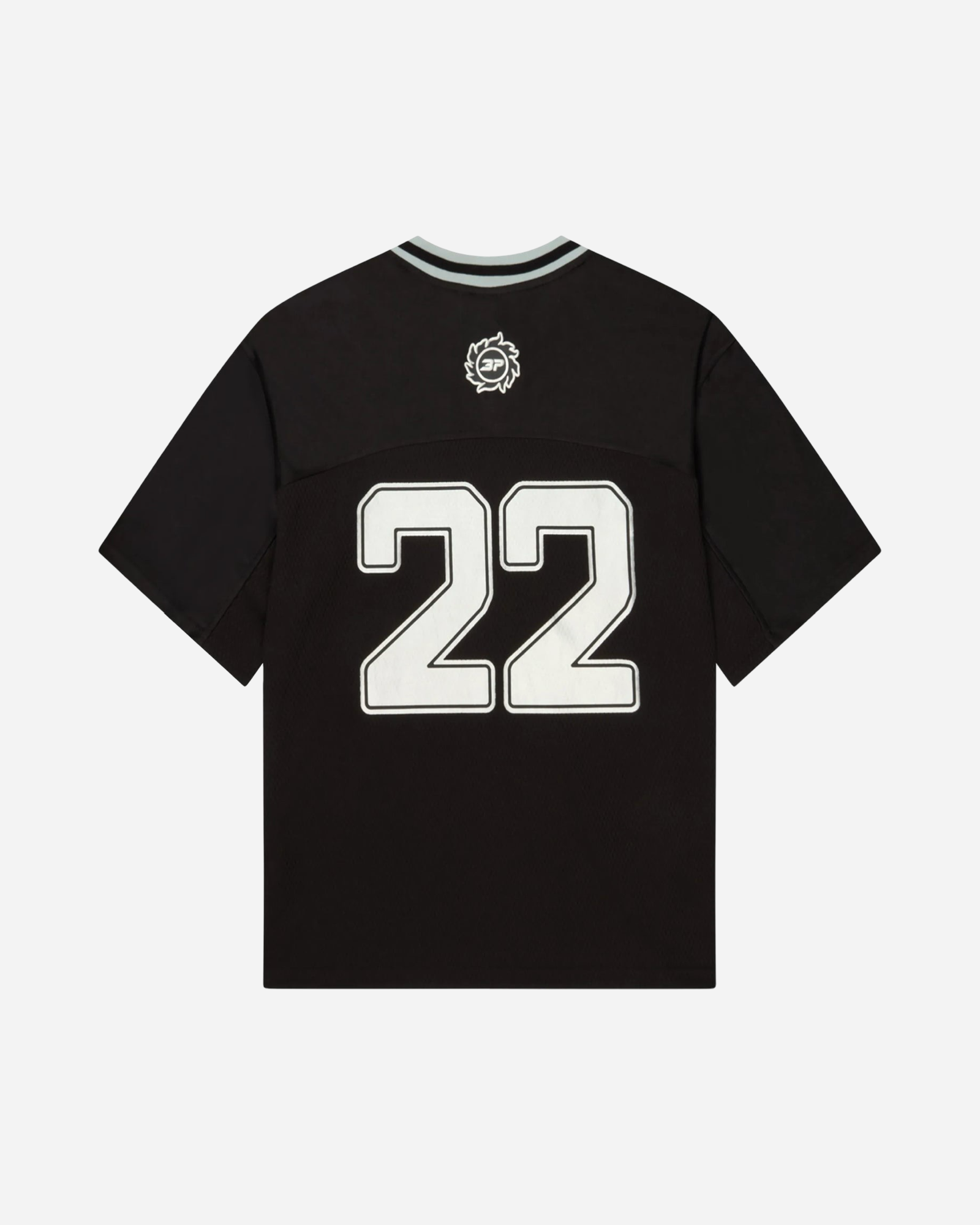 Broken Planet Football Jersey 'Black/Silver'