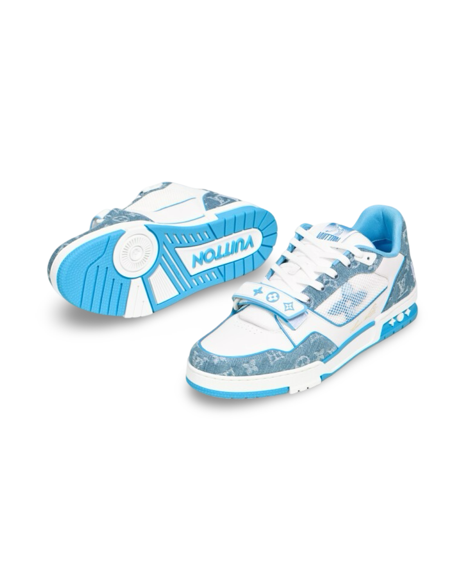 Louis Vuitton Trainer Monogram Blue Denim
