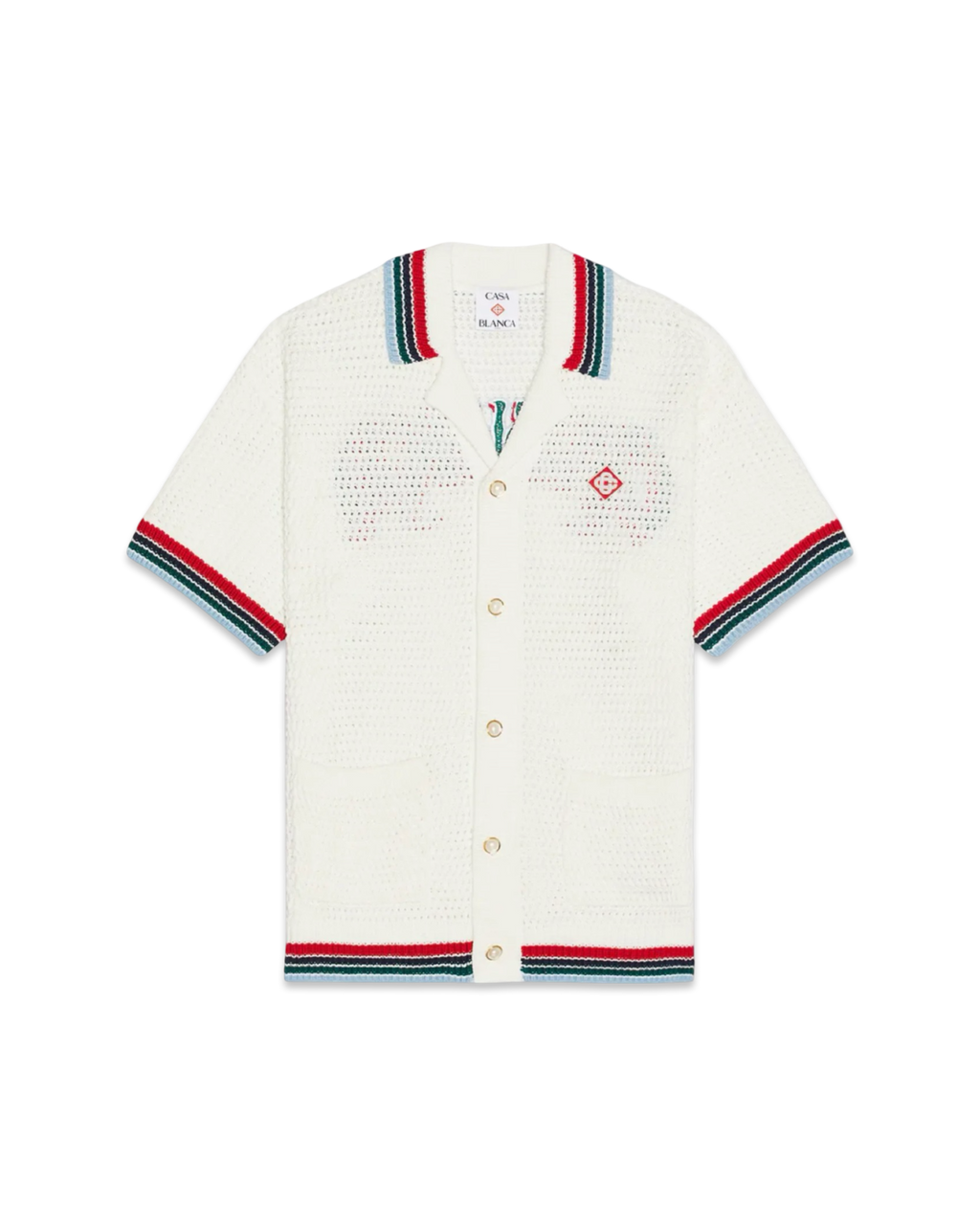 Casablanca Gothic Crochet Shirt 'White'