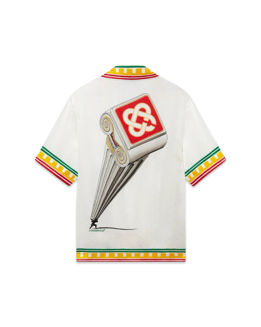 Casablanca Leaning Column Silk Shirt