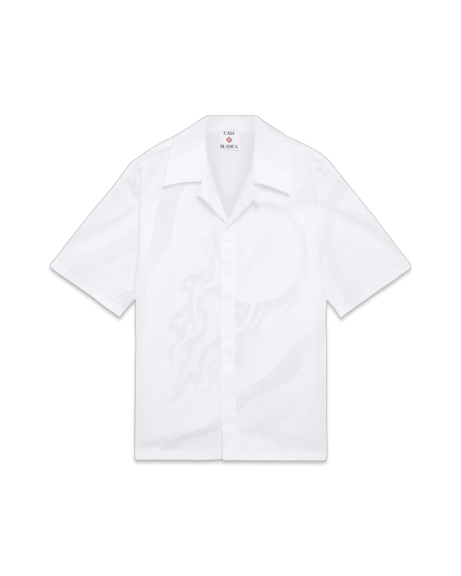 Casablanca The Art Of The Serve Fil Coupe Short Sleeve Shirt