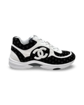 Chanel CC Logo Sneaker 'Black/White Suede'