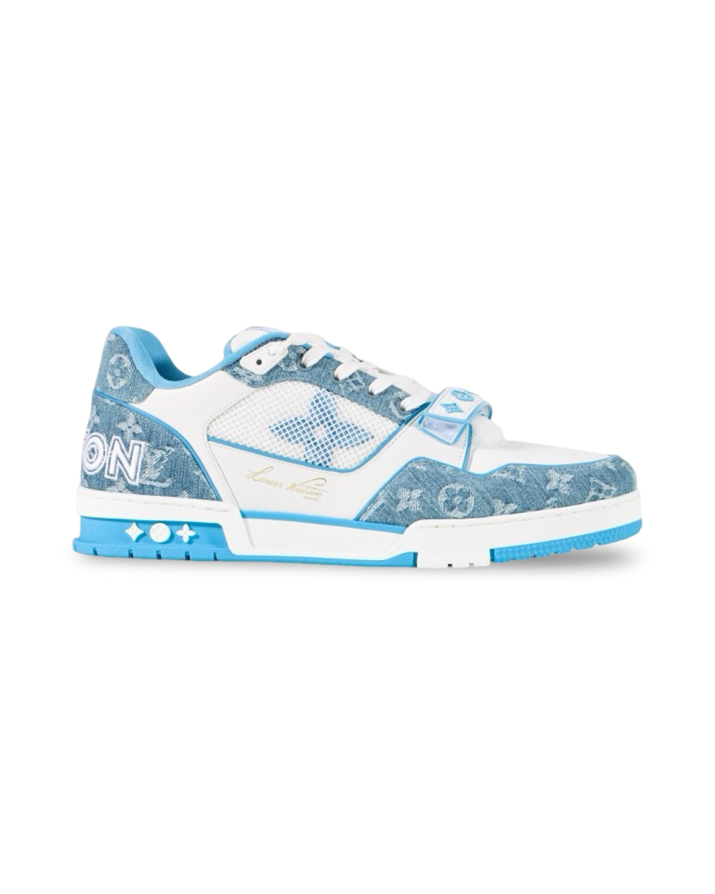 Louis Vuitton Trainer Monogram Blue Denim