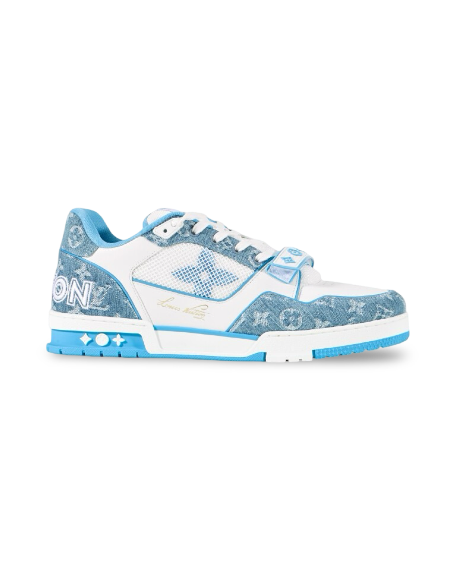 Louis Vuitton Trainer Monogram Blue Denim